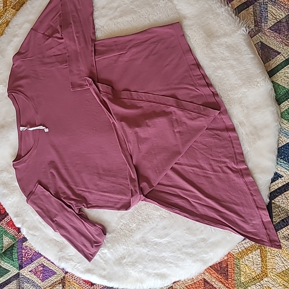 Lululemon Maeve To The Point Long Sleeve Assymetical Hem Side Tie Top - Picture 3 of 8